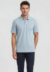 Bugatti Linen Blend Polo Shirt, Blue