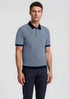 Bugatti Contrast Trim Polo Shirt, Blue & Navy
