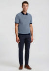 Bugatti Contrast Trim Polo Shirt, Blue & Navy