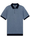 Bugatti Contrast Trim Polo Shirt, Blue & Navy