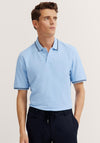 Bugatti Tipped Polo Shirt, Light Blue