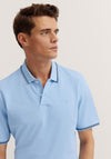 Bugatti Tipped Polo Shirt, Light Blue