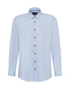 Bugatti Micro Print Shirt, Light Blue