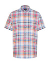 Bugatti Summer Check Short Sleeve Shirt, Blue Multi