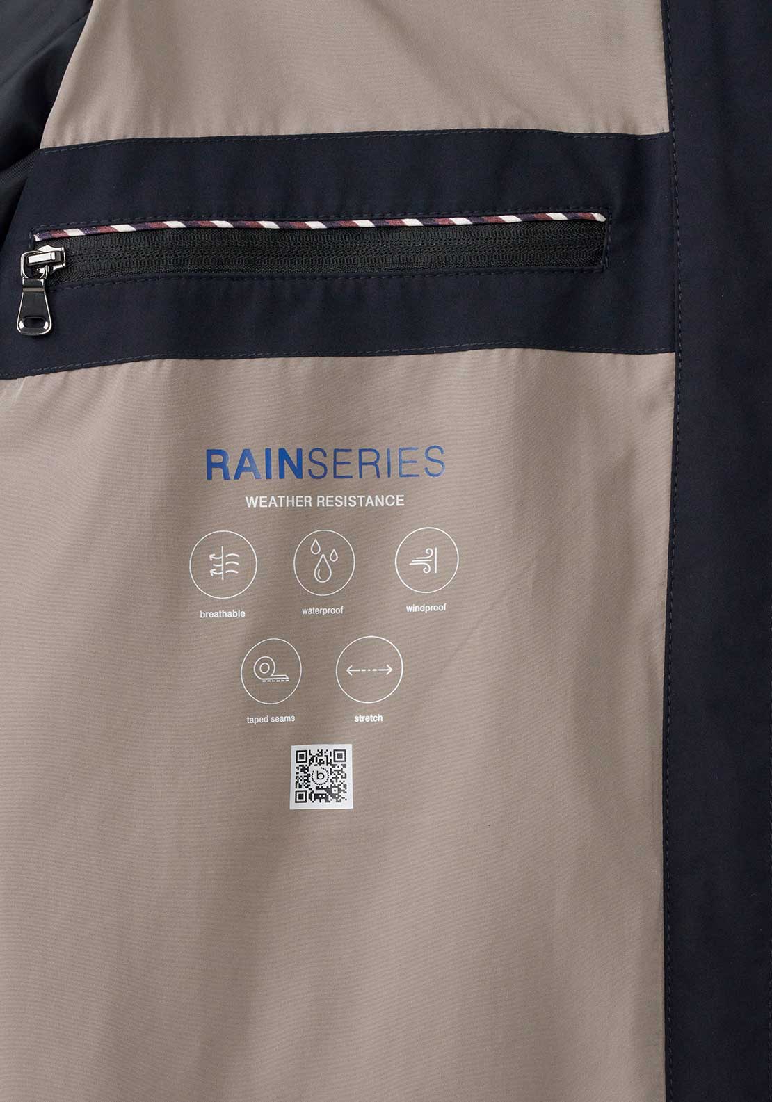 Bugatti Water Resistant Coat, Navy