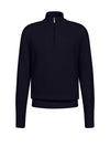 Bugatti Troyer Quarter Zip Waffle Knit Sweater, Navy