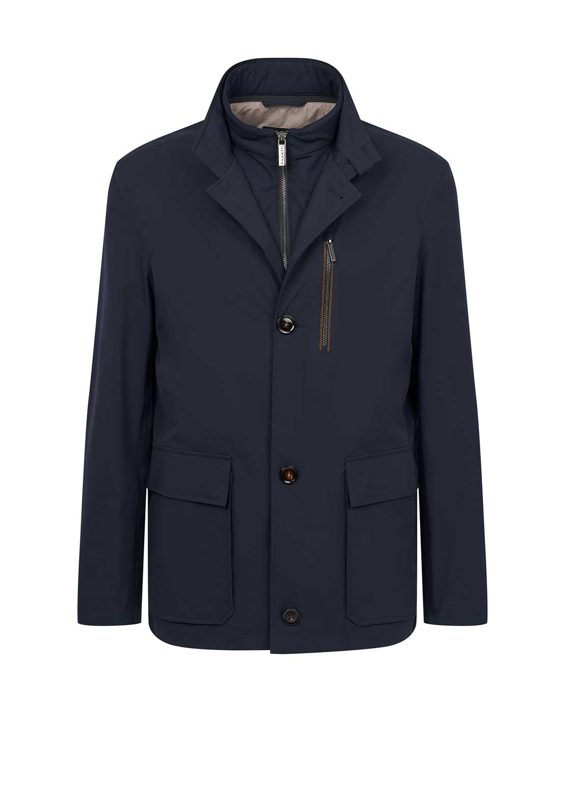 Bugatti Water Resistant Dual Layer Jacket, Navy