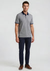 Bugatti Allover Print Polo Shirt, Blue Multi