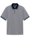 Bugatti Allover Print Polo Shirt, Blue Multi