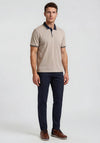 Bugatti Allover Print Polo Shirt, Beige Multi