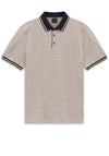 Bugatti Allover Print Polo Shirt, Beige Multi
