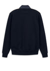 Bugatti Contrast Sleeve Quilted Sweatshirt, Tan & Navy