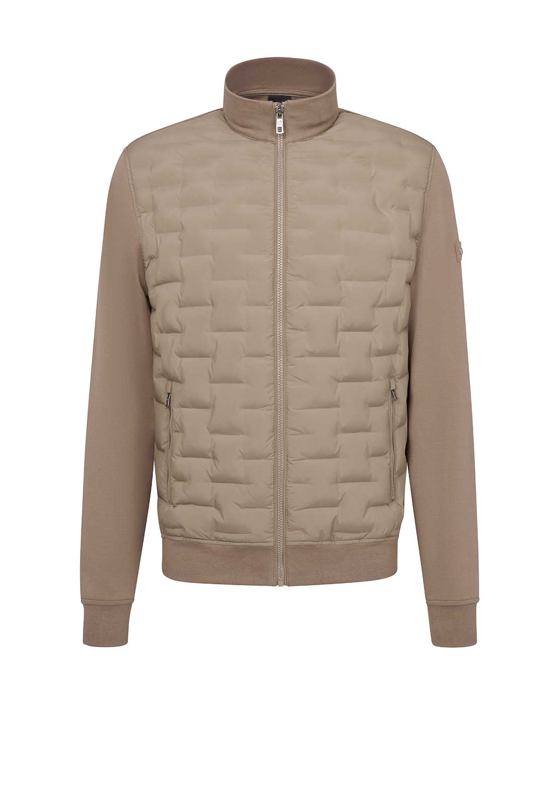 Bugatti Quilted Bomber Jacket, Taupe
