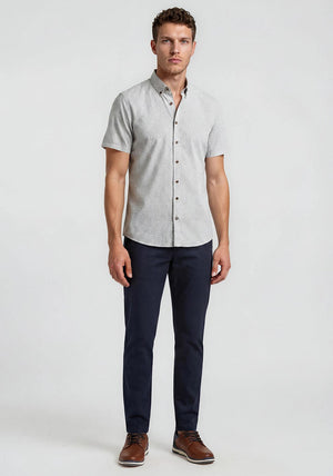 Bugatti Geo Pattern Short Sleeve Shirt, Blue Multi