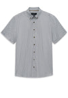 Bugatti Geo Pattern Short Sleeve Shirt, Blue Multi