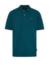 Bugatti Stripe Collar Polo Shirt, Ocean