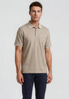 Bugatti Pocket Polo Shirt, Greige
