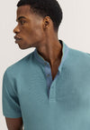 Bugatti Mandarin Collar Polo Shirt, Green