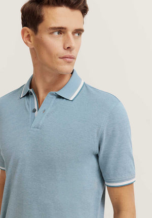 Bugatti Contrast Collar Polo Shirt, Green