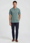 Bugatti Contrast Trim Polo Shirt, Forest Green