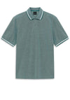 Bugatti Contrast Trim Polo Shirt, Forest Green