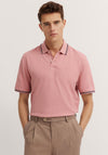 Bugatti Tipped Polo Shirt, Salmon Pink