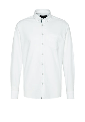 Bugatti Oxford Soft Cotton Shirt, White