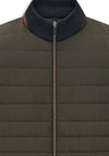 Bugatti Contrast Padded Gilet, Green & Grey