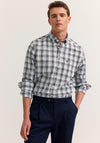 Bugatti Plaid Shirt, Olive & Black