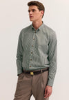 Bugatti Stripe Shirt, Olive & White