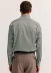Bugatti Stripe Shirt, Olive & White