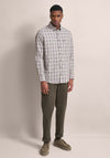 Bugatti Check Shirt, Green Multi