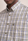 Bugatti Check Shirt, Green Multi