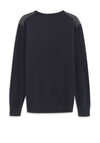 Bugatti Textured Knit Sweater, Navy & Grey Multi