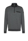 Bugatti Troyer Half Zip Sweatshirt, Grey