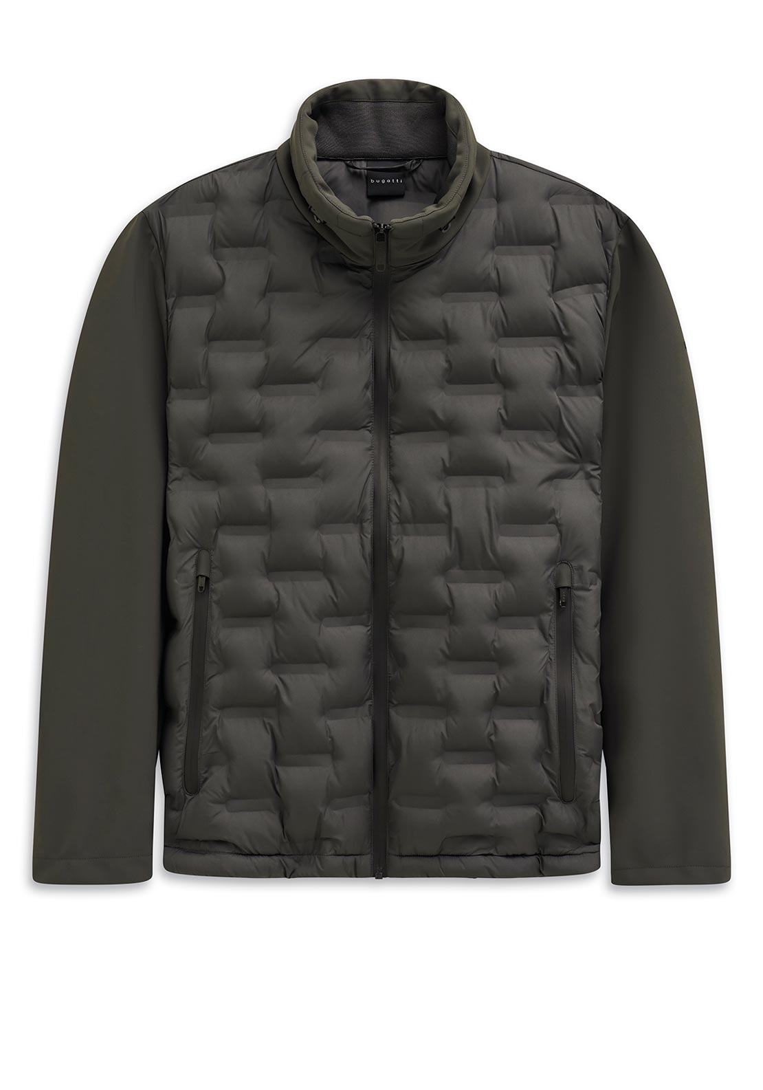 Bugatti Quilted Contrast Jacket, Grey