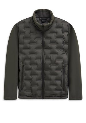 Bugatti Quilted Contrast Jacket, Grey