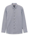 Bugatti 70’s Print Shirt, Dark Blue Multi