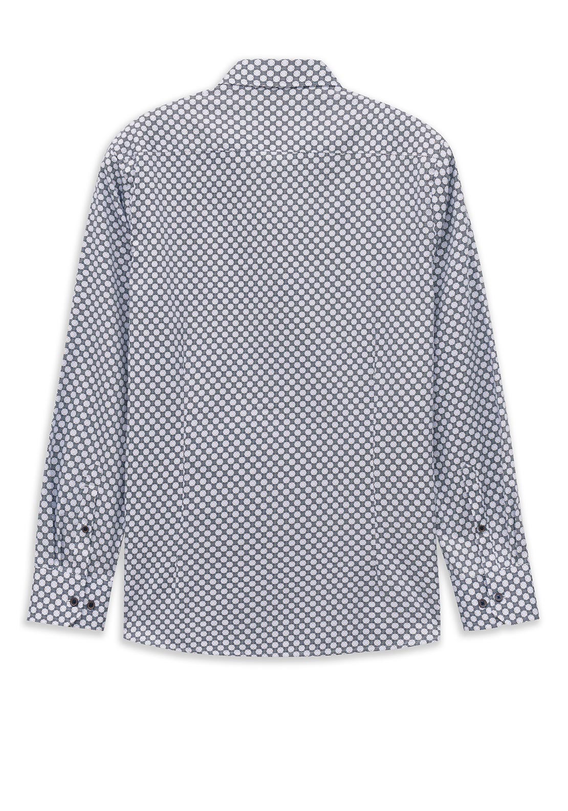 Bugatti 70’s Print Shirt, Dark Blue Multi