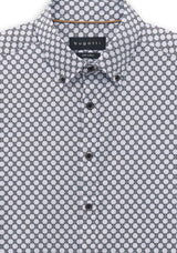 Bugatti 70’s Print Shirt, Dark Blue Multi