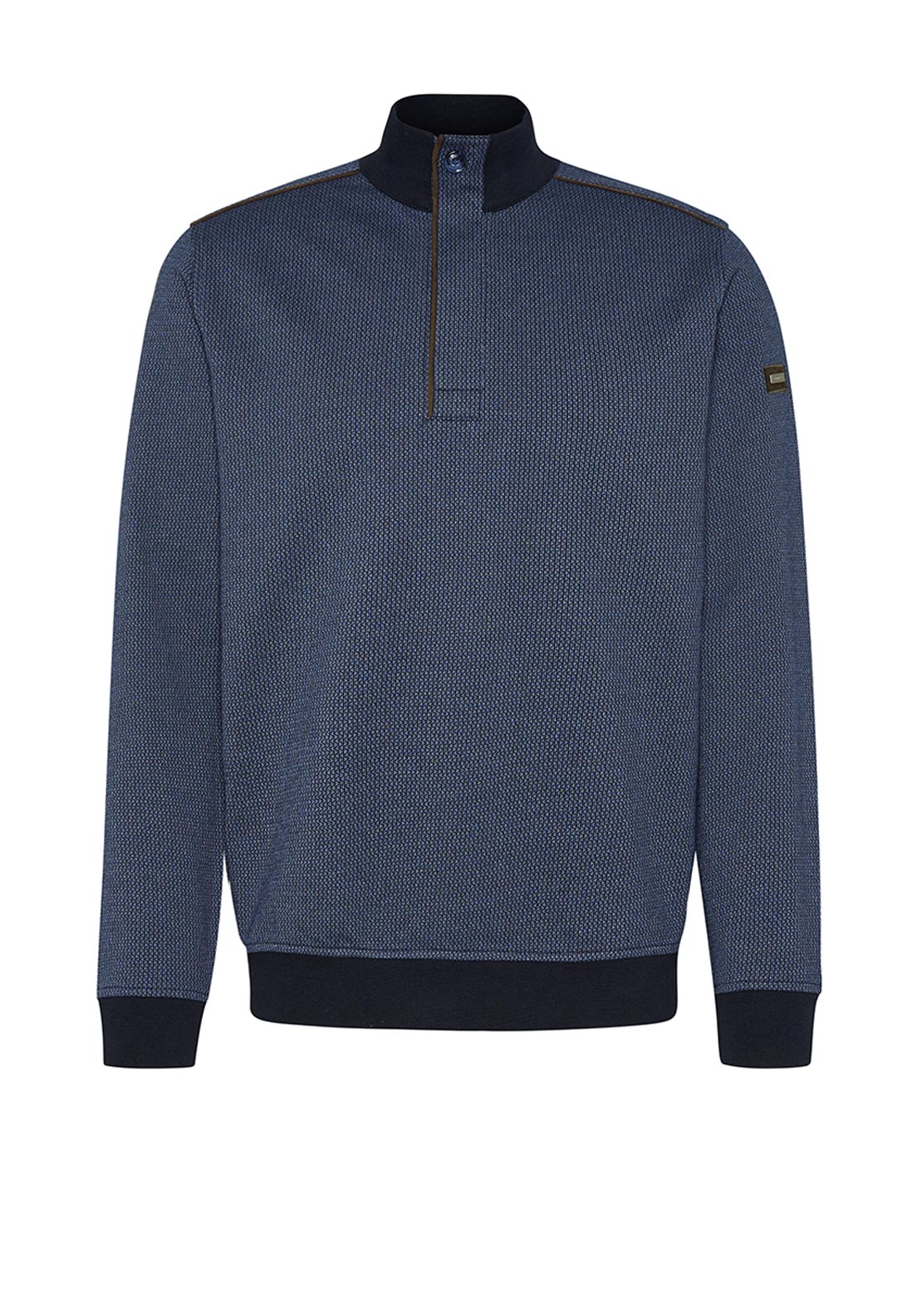 Bugatti Troyer Half Zip Sweatshirt, Marine