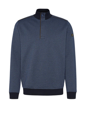 Bugatti Troyer Half Zip Sweatshirt, Marine
