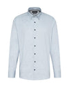 Bugatti Oxford Shirt, Blue Melange