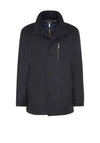 Bugatti Dual Layer Woollen Overcoat, Navy