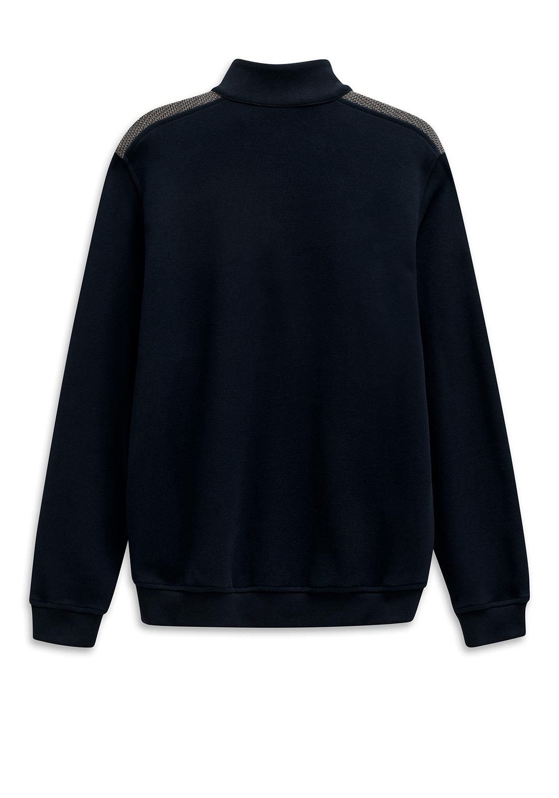 Bugatti Contrast Sleeve Half Zip Sweatshirt, Navy Multi