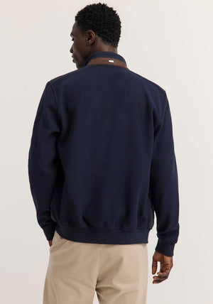 Bugatti Contrast Padded Sweat Jacket, Navy