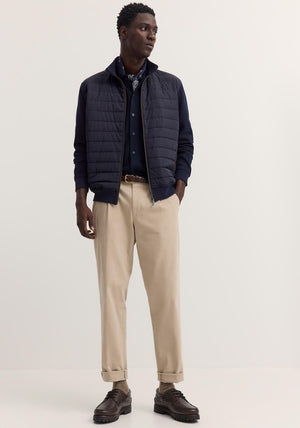 Bugatti Contrast Padded Sweat Jacket, Navy