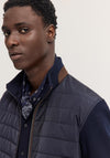Bugatti Contrast Padded Sweat Jacket, Navy