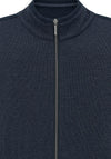 Bugatti Mirco Print Full Zip Sweatshirt, Navy