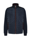 Bugatti Padded Contrast Zip Jacket, Navy